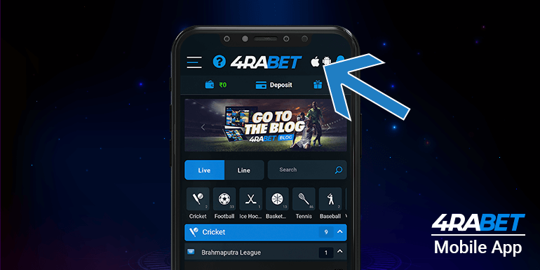 Downloading the 4rabet app for ios is no different from downloading the app on Android