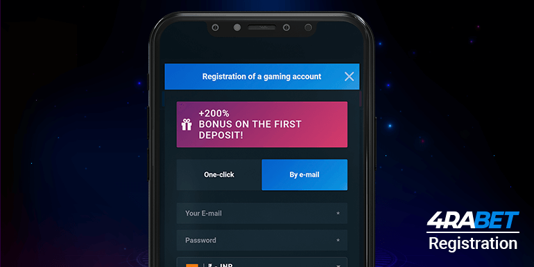 You can register at 4rabet using your cell phone
