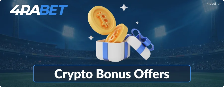 Crypto Bonuses at 4rabet website
