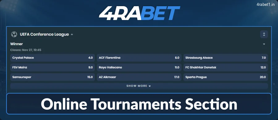 Football Championships at 4rabet IN