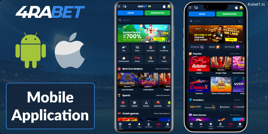 Download the 4rabet mobile app for Indian bettors