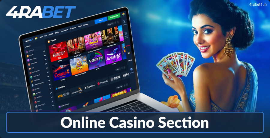 4rabet India casino lobby review