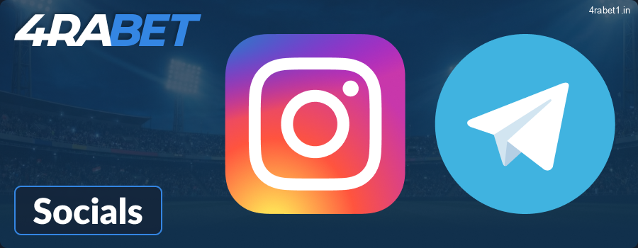 Contact via social media at 4rabet India